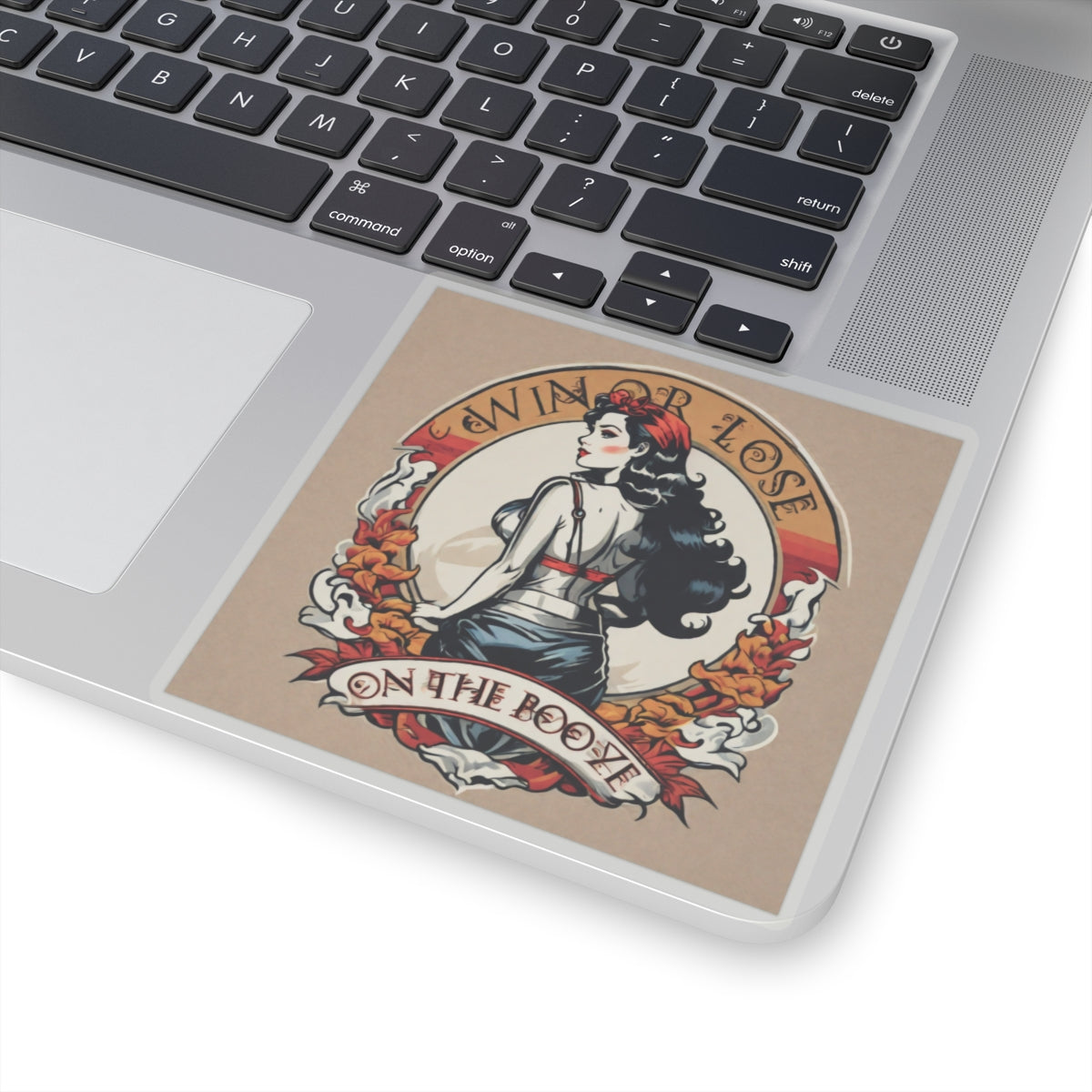 Win or Lose on the booze sticker