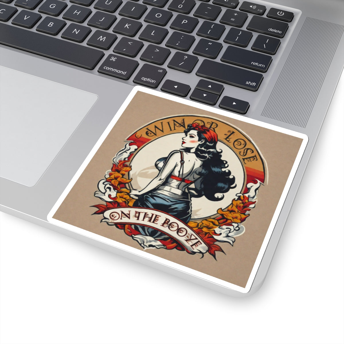 Win or Lose on the booze sticker