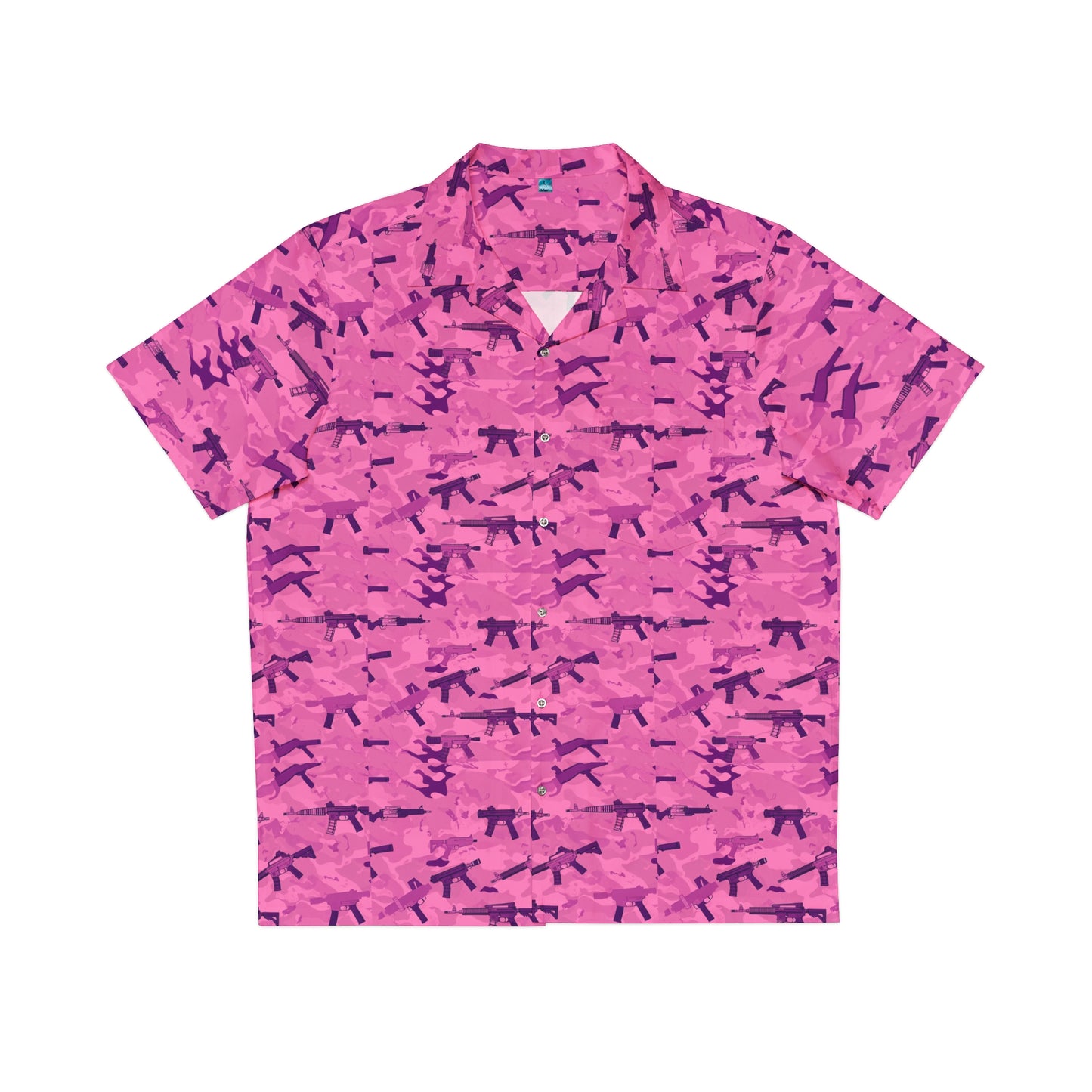 Pink Camo Hawaiian shirt