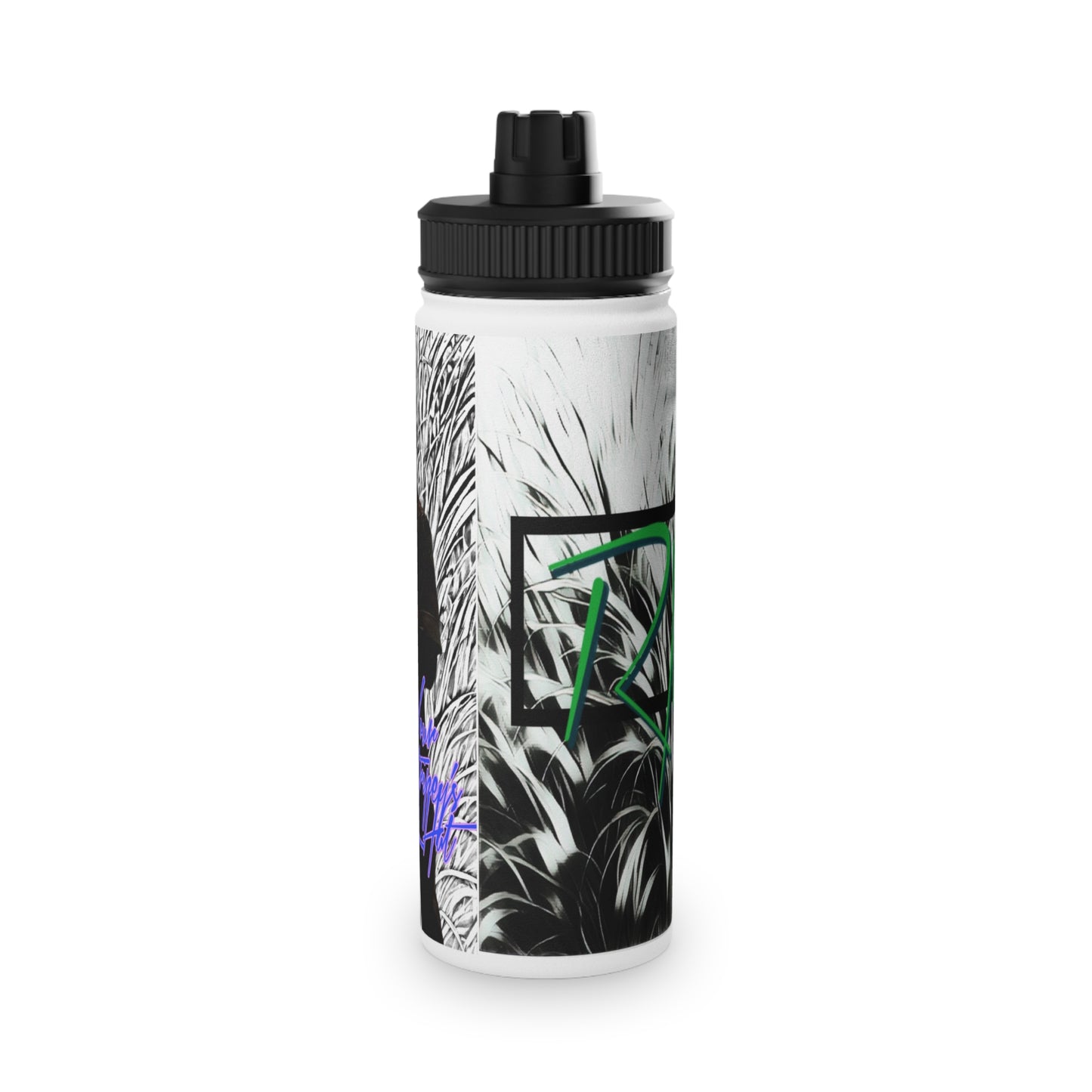 YOUR STRIPEYS A HAT stainless steel water bottle
