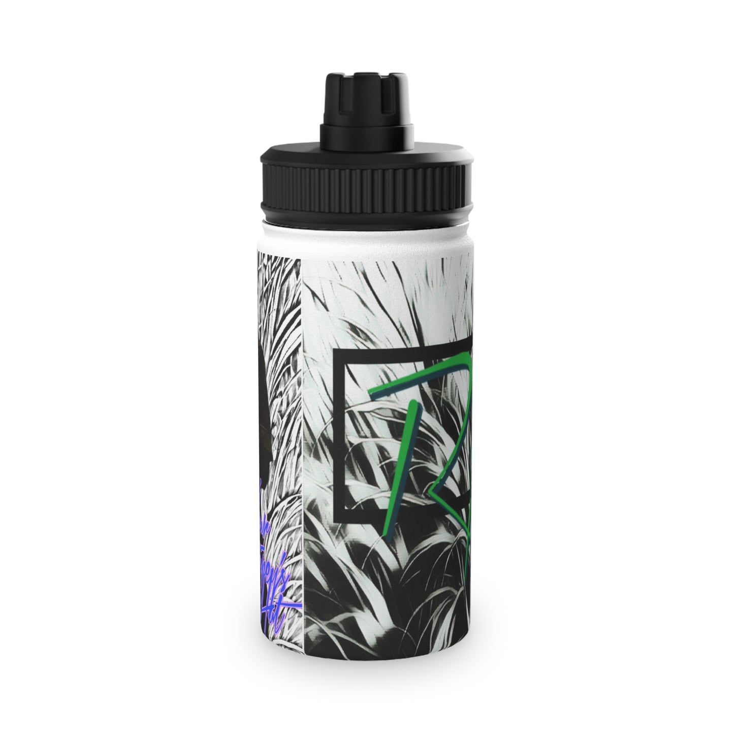 YOUR STRIPEYS A HAT stainless steel water bottle