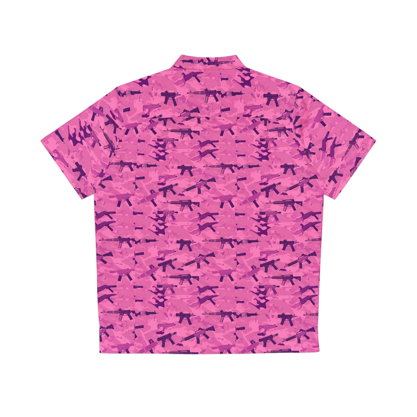 Pink Camo Hawaiian shirt