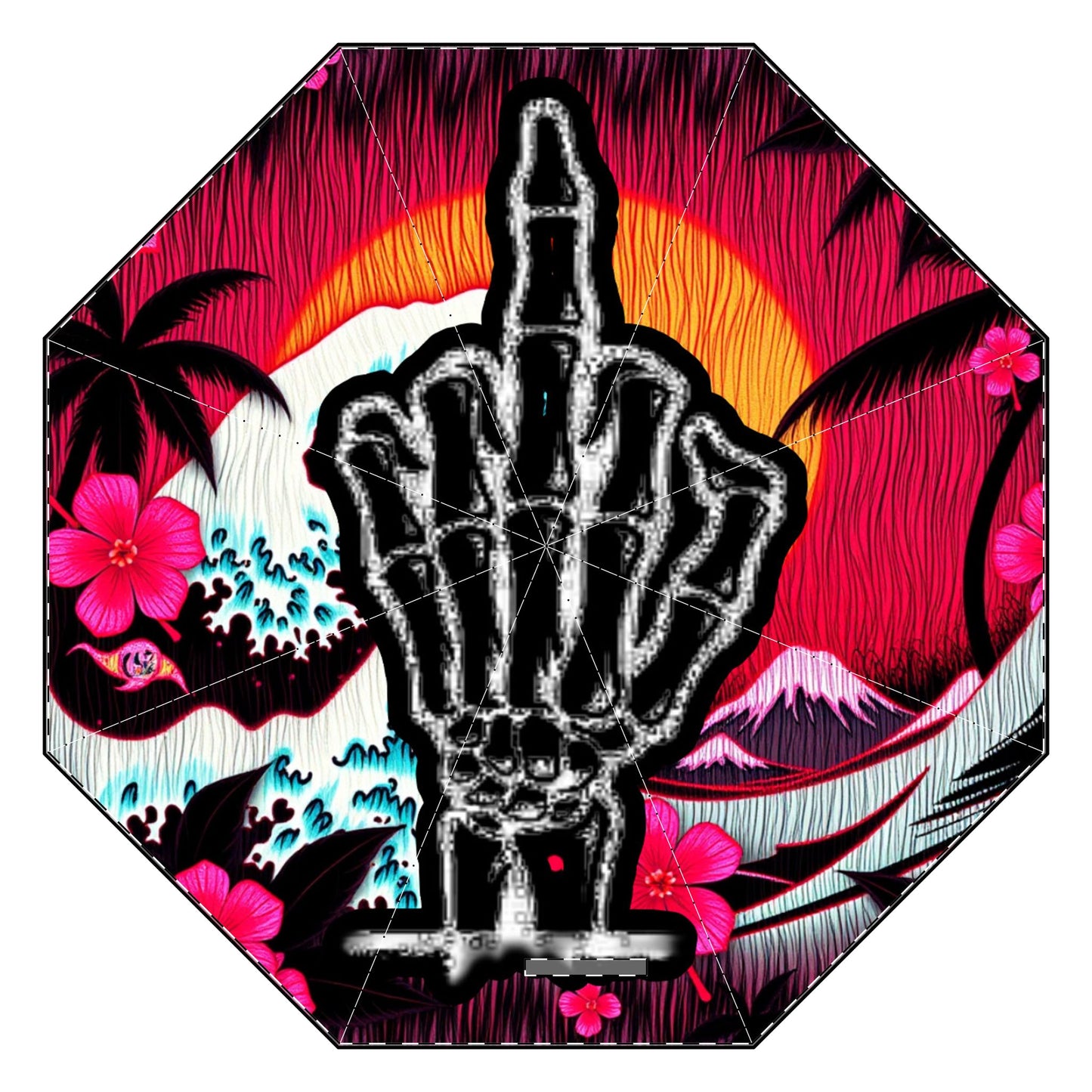 Umbrella Middle Finger Design Funny
