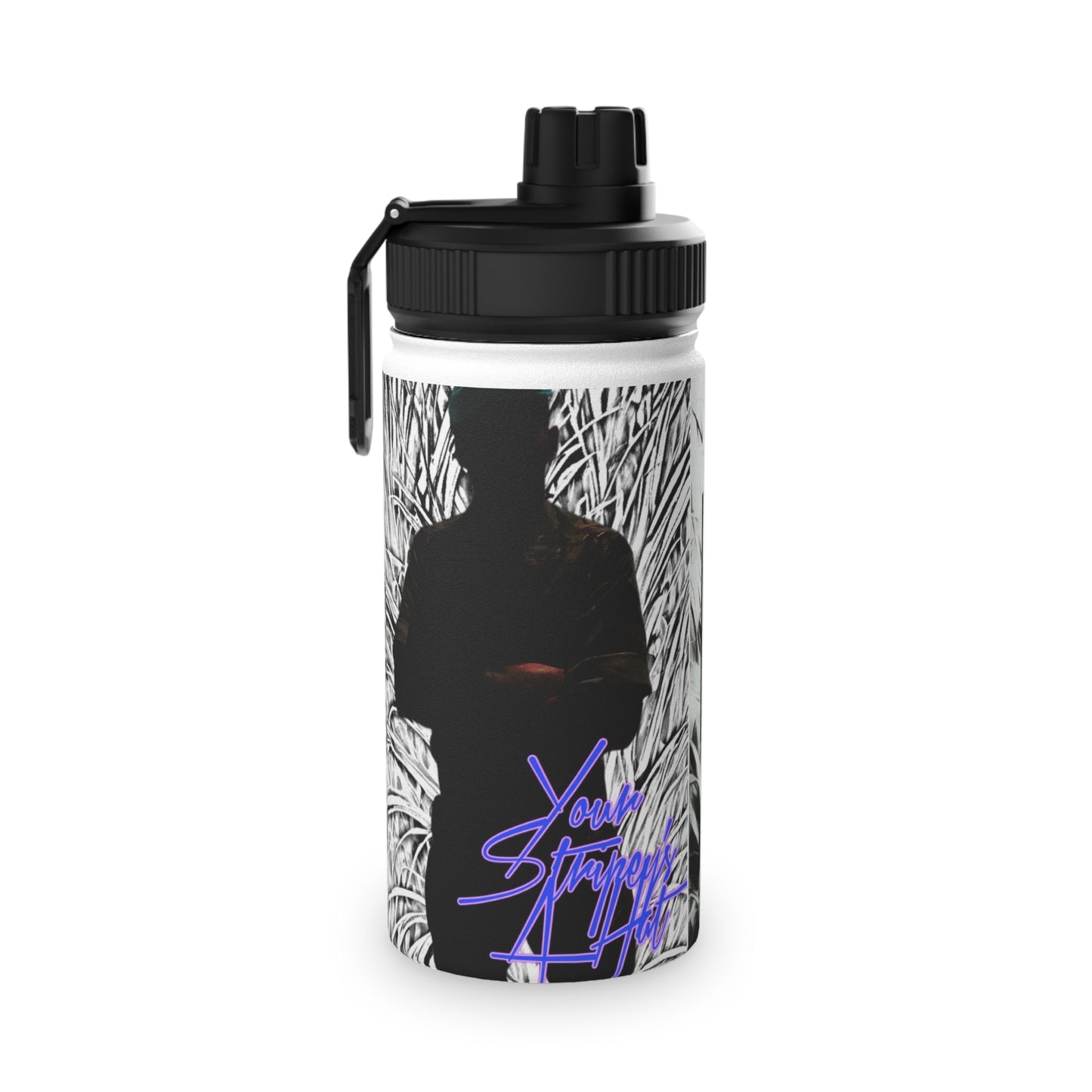YOUR STRIPEYS A HAT stainless steel water bottle