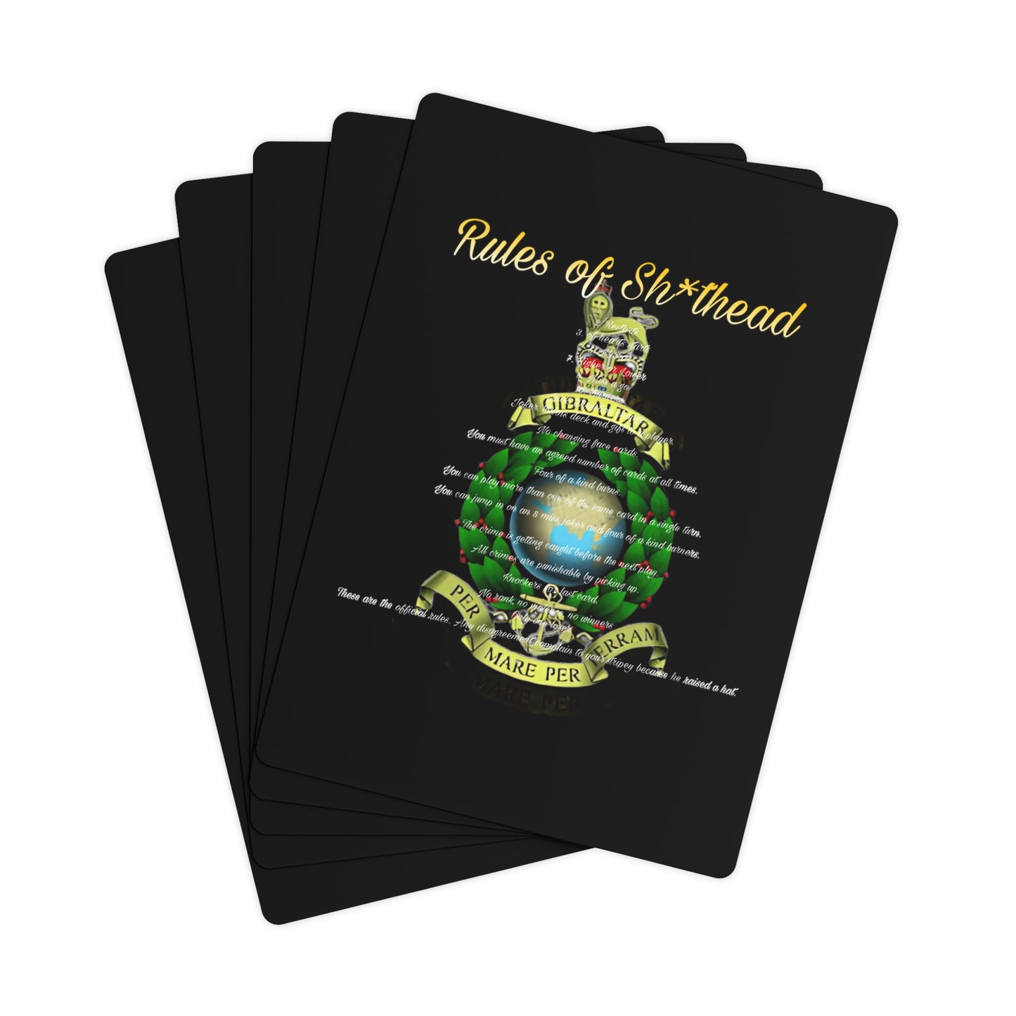Globe and Laurel cards (Rules of Sh*thead)