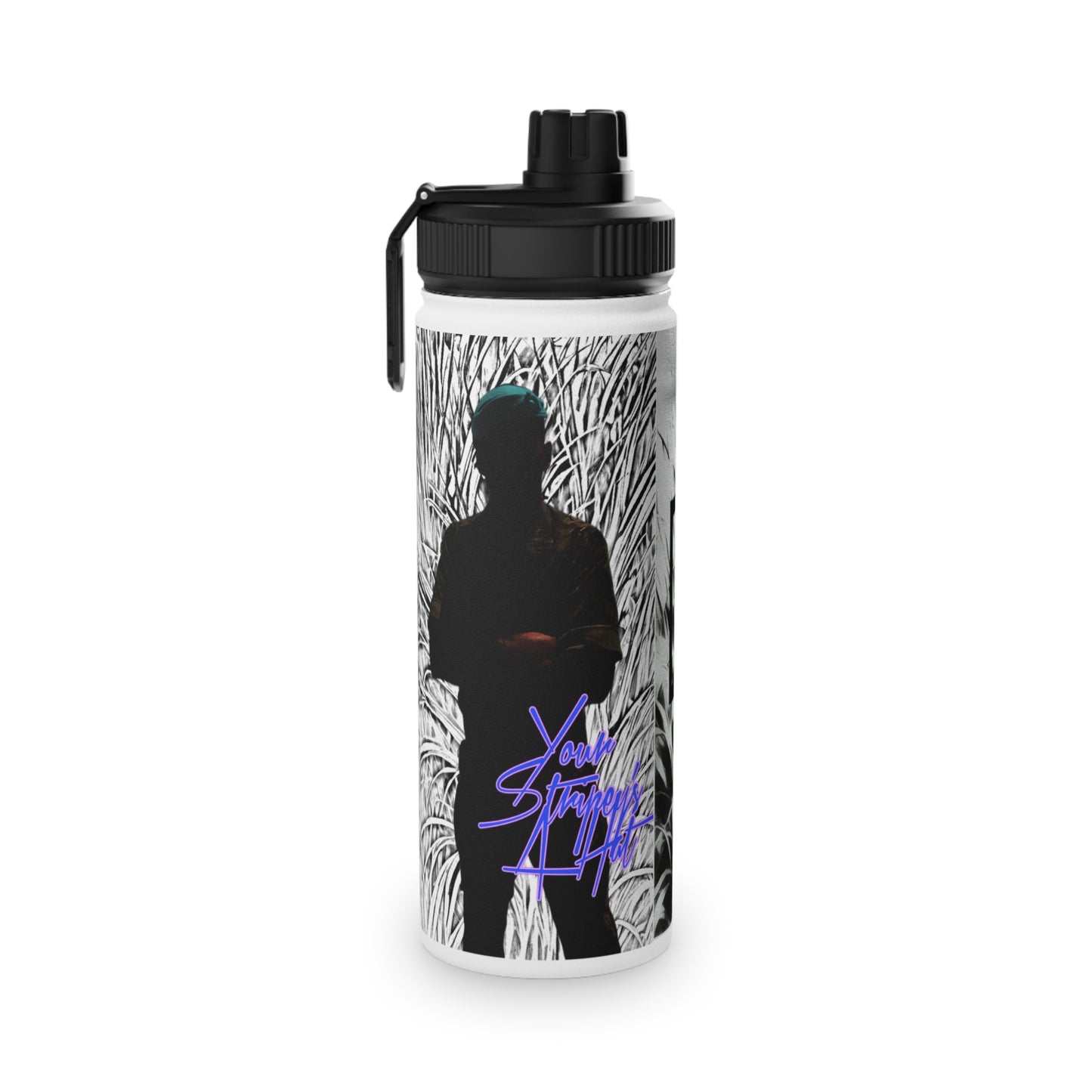 YOUR STRIPEYS A HAT stainless steel water bottle