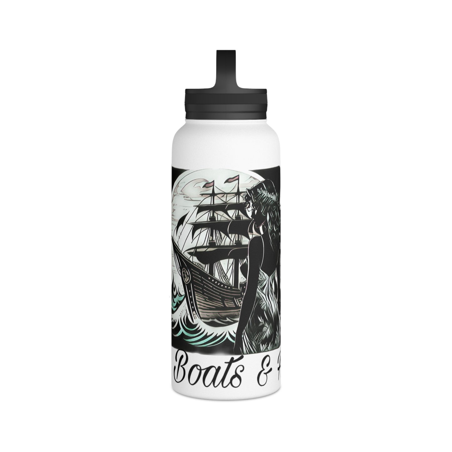 Boats & Heyeuxs Stainless Steel Bootneck Bottle (Handle Lid)