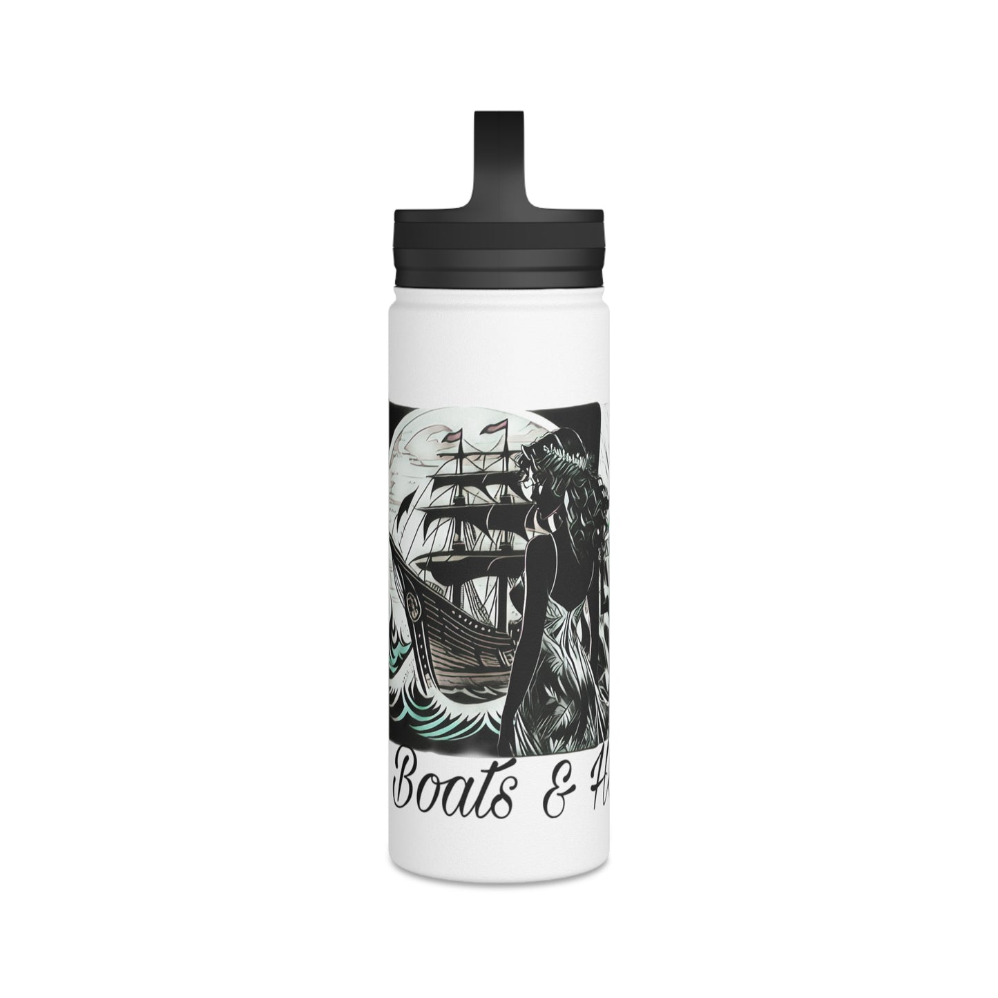 Boats & Heyeuxs Stainless Steel Bootneck Bottle (Handle Lid)