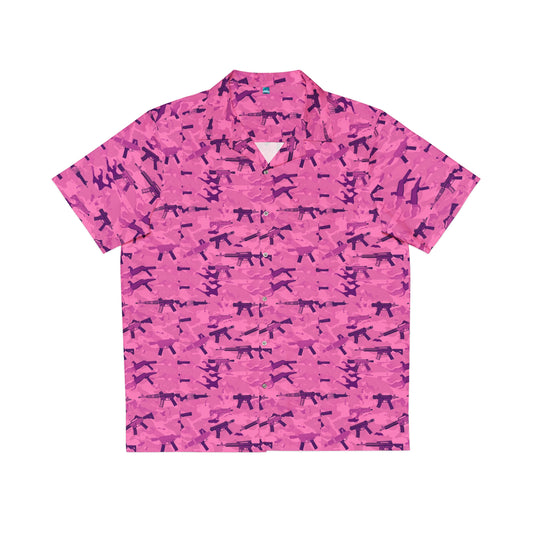 Pink Camo Hawaiian shirt
