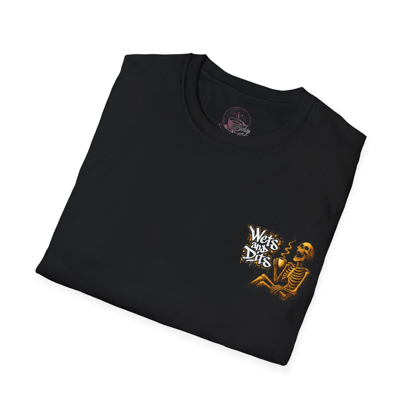 T-Shirt — 'Wets and Dits' Skeleton Graphic Tee