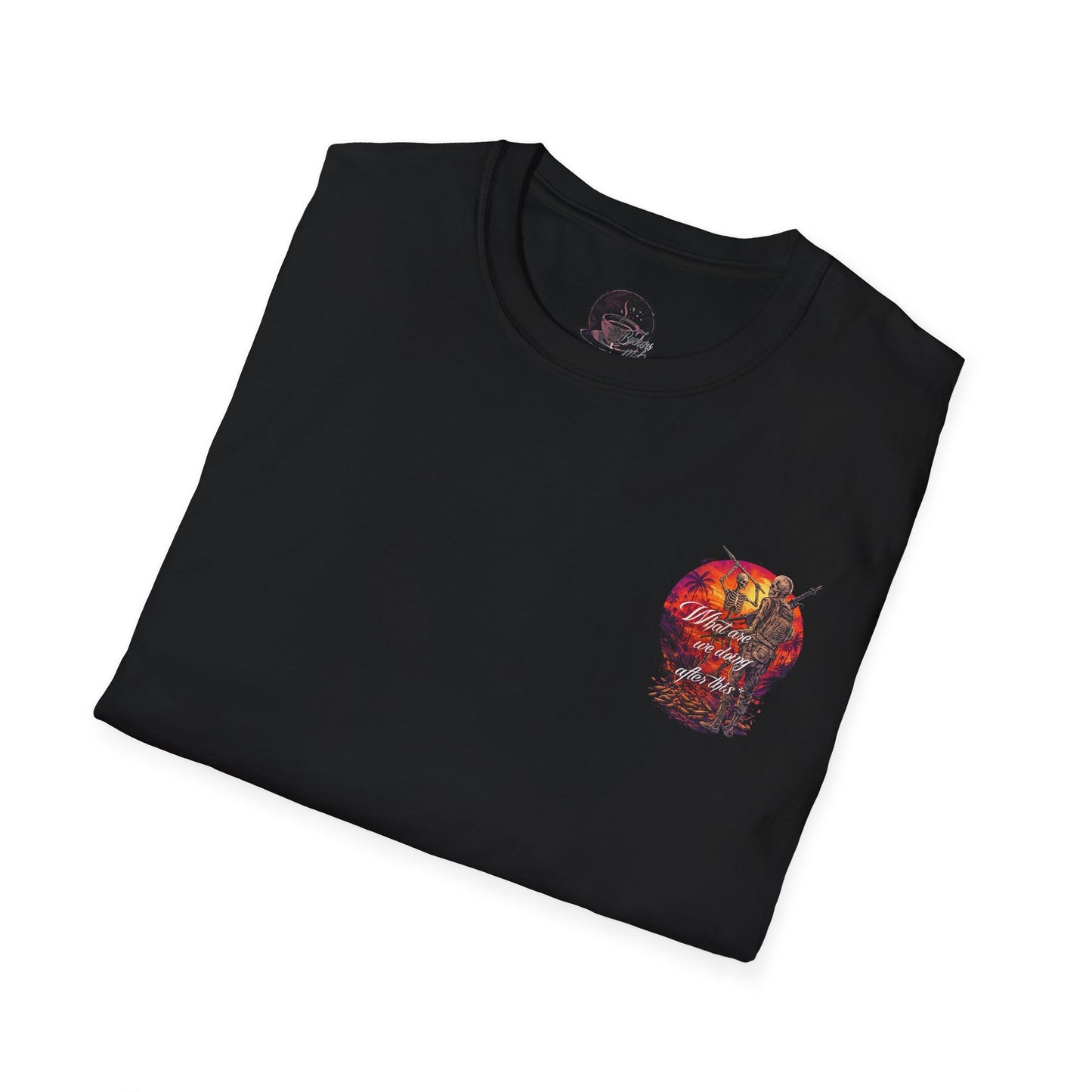Survivor Skull T-Shirt — 'What Are We Doing After This' Sunset Tactical Tee