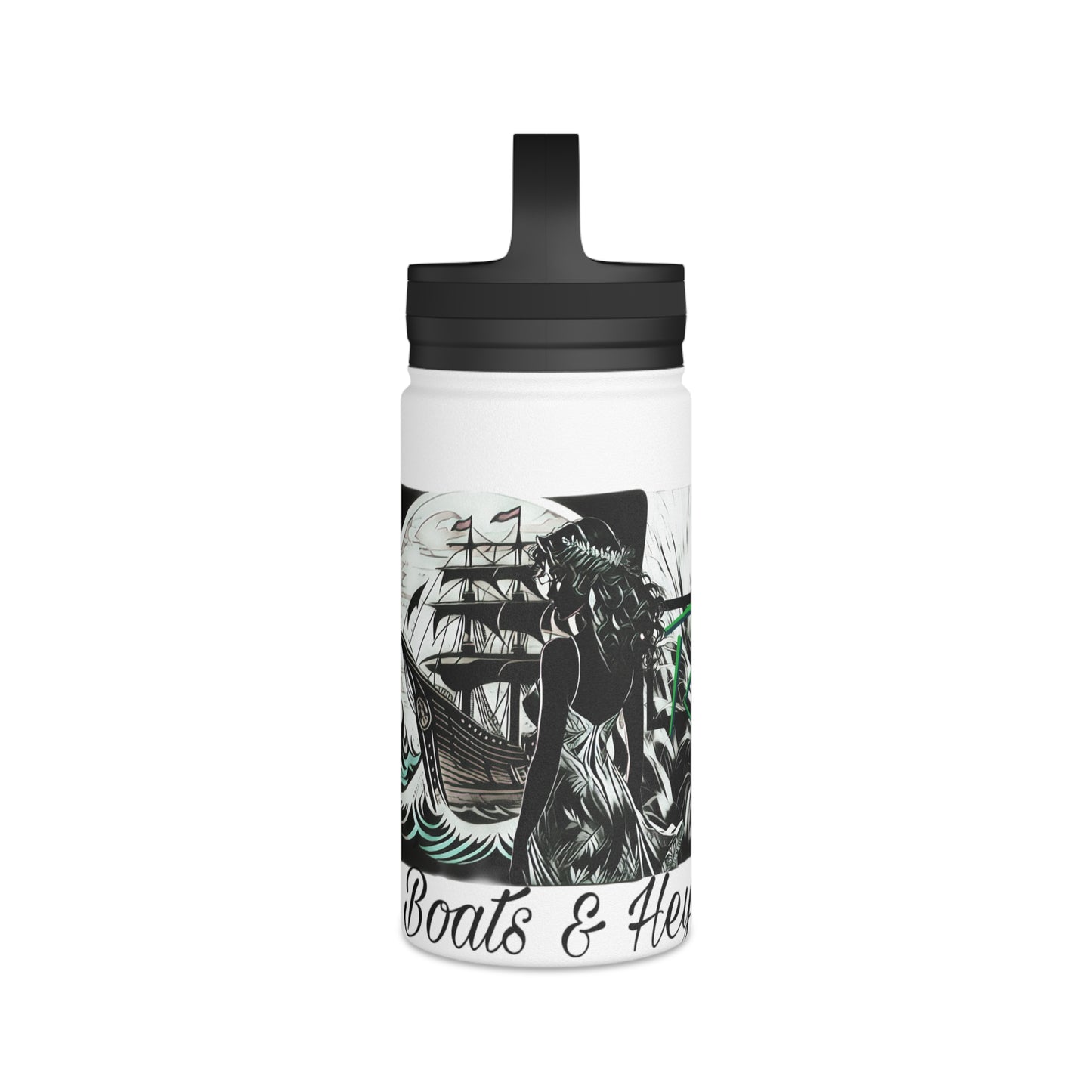Boats & Heyeuxs Stainless Steel Bootneck Bottle (Handle Lid)