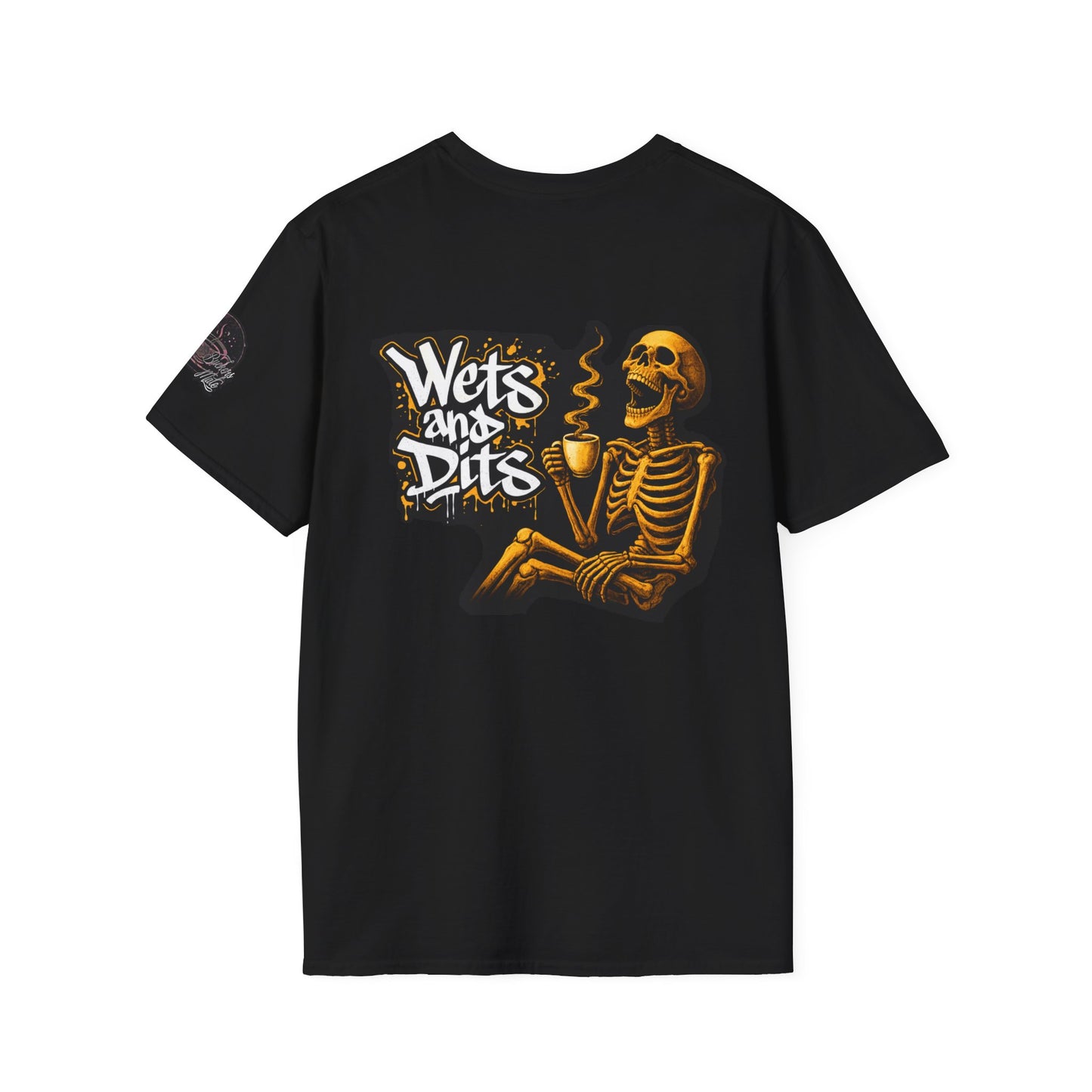 T-Shirt — 'Wets and Dits' Skeleton Graphic Tee